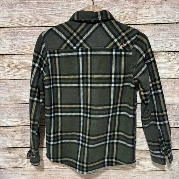 RealTree Men's Small Green Plaid Shirt - Picture 7 of 9